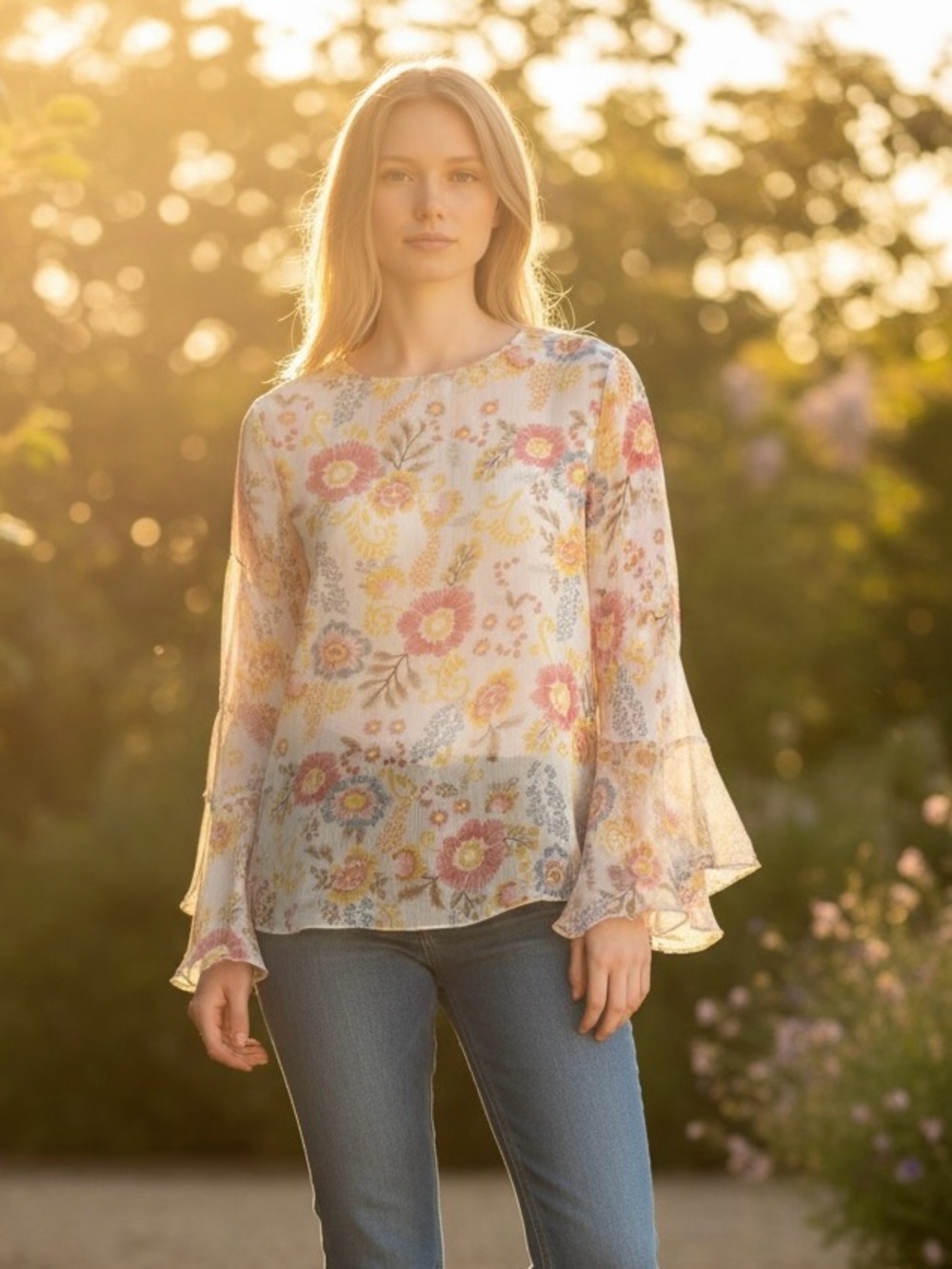 Vince Camuto Multicolor Floral Blouse